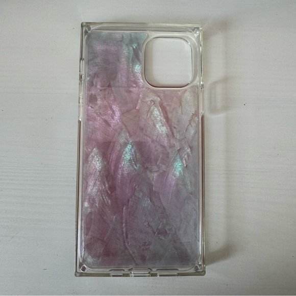 Taylor Swift Pink Mother of Pearl iPhone 12/12 Pro Case Square - Picture 3 of 4